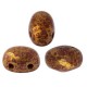 Les perles par Puca® Samos beads Opaque choco bronze 13600/15496